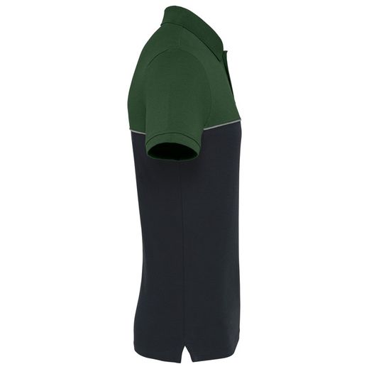 Polo unisex bicolore ecosostenibile maniche corte