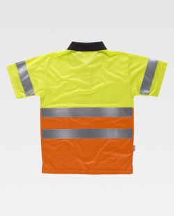 Polo combinado alta visibilidad Amarillo /  Naranja
