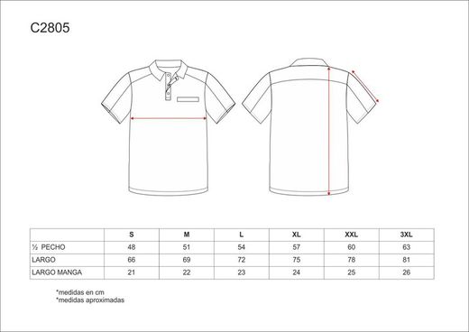 Gut sichtbares Combo-Poloshirt mit Brusttasche Grey Yellow AV