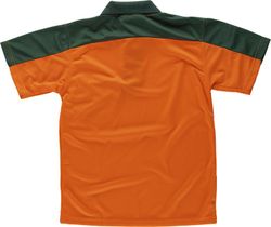 Polo combinado de alta visibilidad  Verde / Naranja