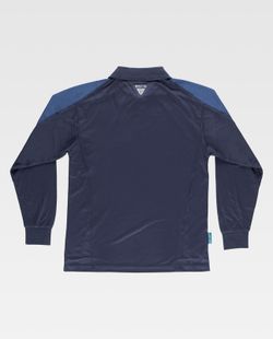 Polo combinado de manga larga Marino / Azafata