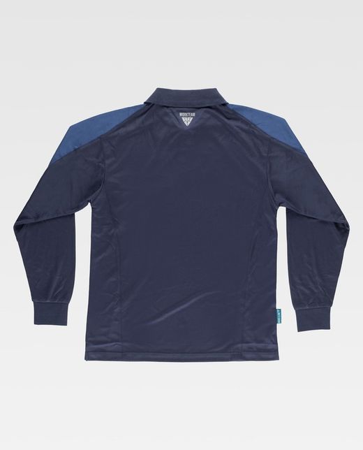 Polo combinado de manga larga Marino / Azafata