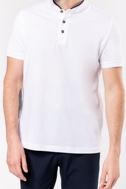 Kurzärmliges Poloshirt mit Stehkragen für Herren