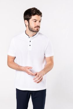 Kurzärmliges Poloshirt mit Stehkragen für Herren