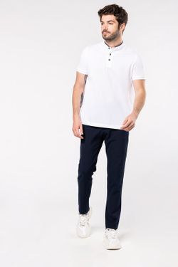 Kurzärmliges Poloshirt mit Stehkragen für Herren