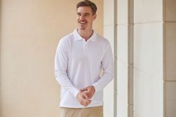 Unisex Coolplus® Long-Sleeved Polo Shirt