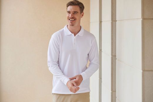 Unisex Coolplus® Long-Sleeved Polo Shirt