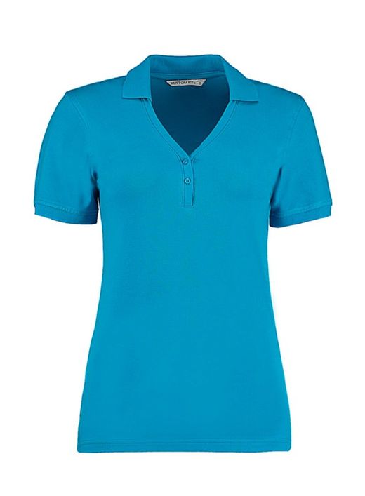 Polo con scollo a V da donna Regular Fit Comfortec®