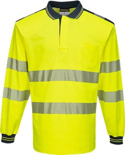 PW3 Hi-Vis Polo-Shirt, langarm