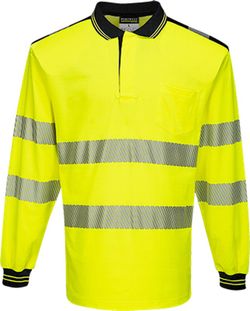 PW3 Hi-Vis Polo-Shirt, langarm