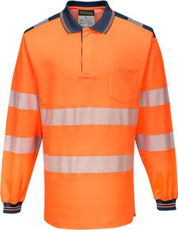 PW3 Hi-Vis Polo-Shirt, langarm