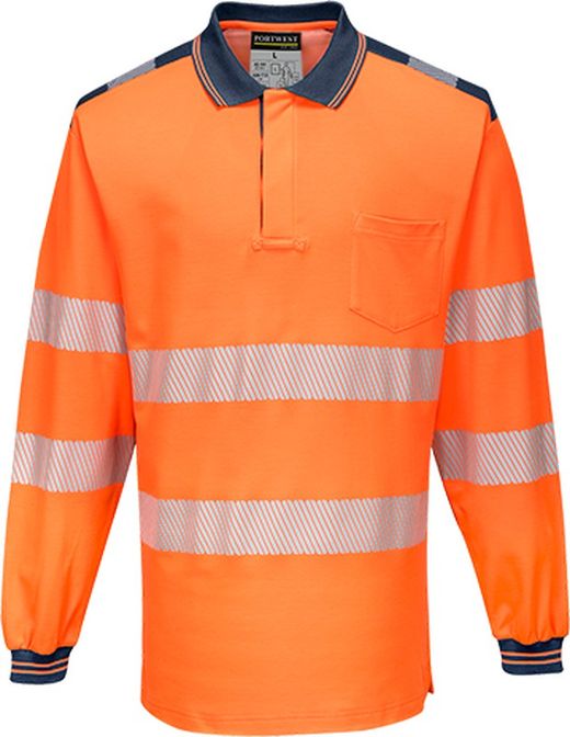PW3 Hi-Vis Polo-Shirt, langarm