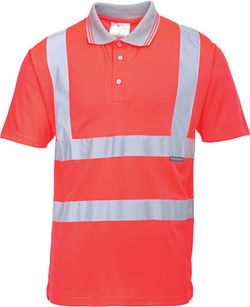Polo de manga corta de alta visibilidad