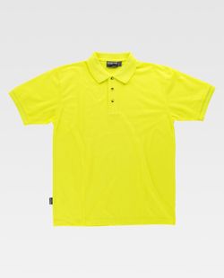 Polo de manga corta en tejido piqué. Amarillo A.V.