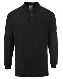Polo de manga larga ignífugo y antiestático