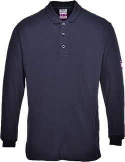 Flammhemmendes, antistatisches Langarm Poloshirt