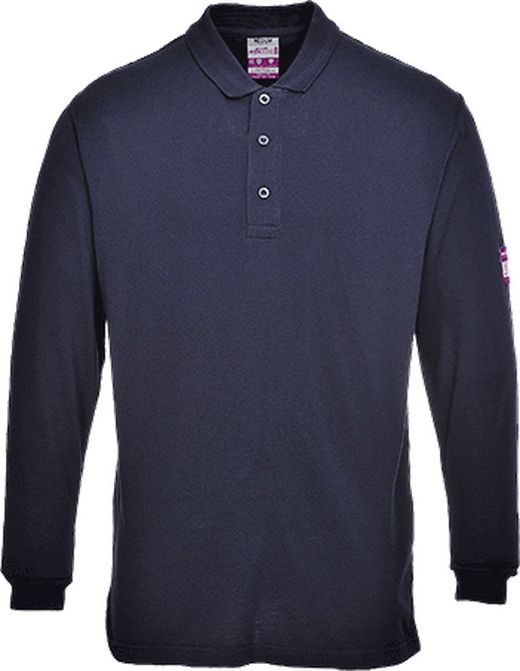Flammhemmendes, antistatisches Langarm Poloshirt
