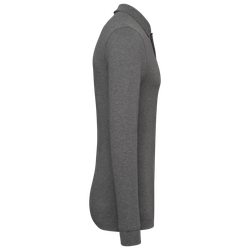 Herren Piqué-Polohemd lange Ärmel Bio-180
