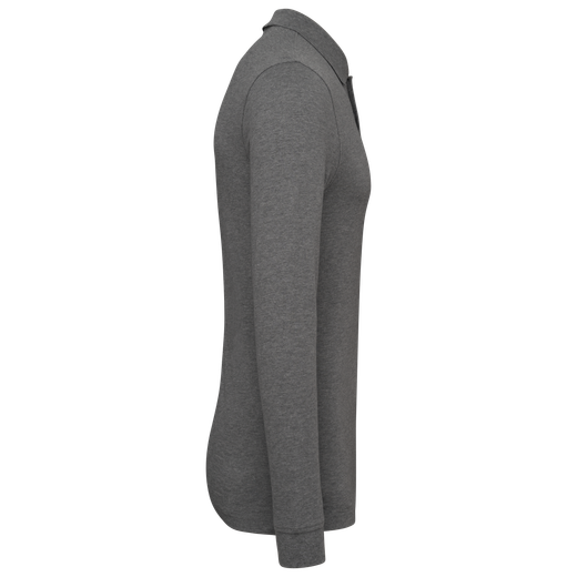 Herren Piqué-Polohemd lange Ärmel Bio-180