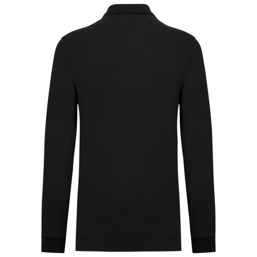 Herren Piqué-Polohemd lange Ärmel Bio-180