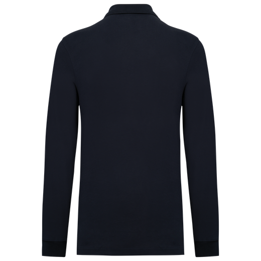 Herren Piqué-Polohemd lange Ärmel Bio-180
