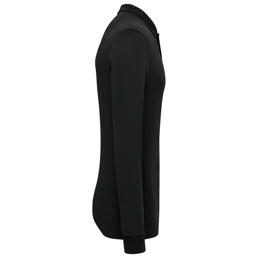 Herren Piqué-Polohemd lange Ärmel Bio-180
