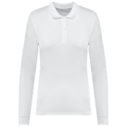Damen Piqué-Polohemd lange Ärmel Bio180