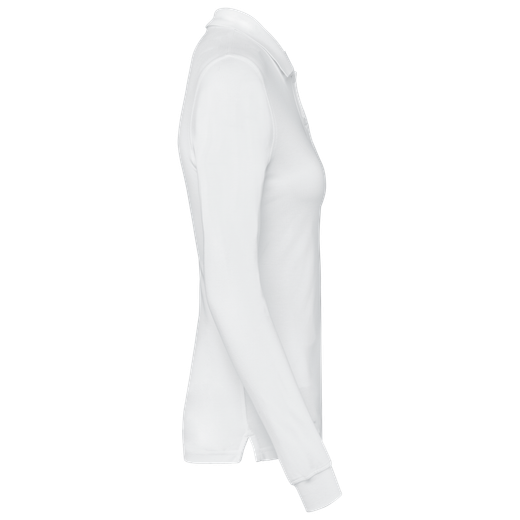 Damen Piqué-Polohemd lange Ärmel Bio180