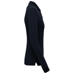 Damen Piqué-Polohemd lange Ärmel Bio180