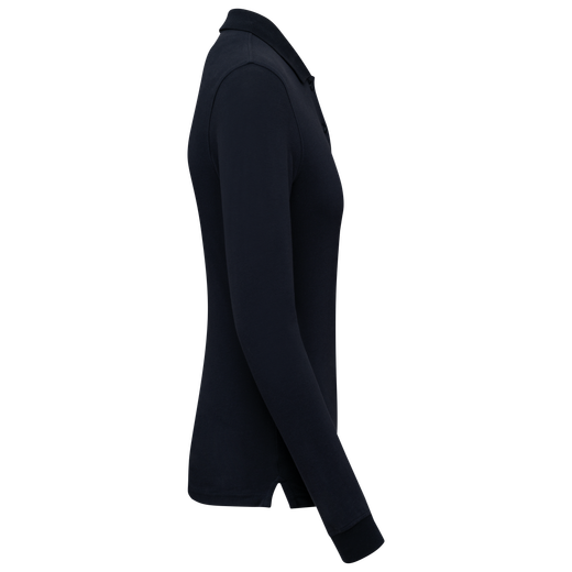 Damen Piqué-Polohemd lange Ärmel Bio180