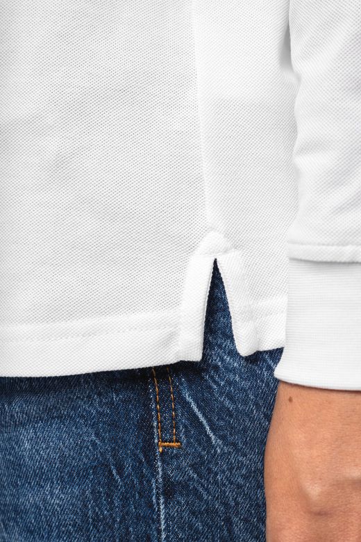 Damen Piqué-Polohemd lange Ärmel Bio180