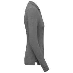Damen Piqué-Polohemd lange Ärmel Bio180