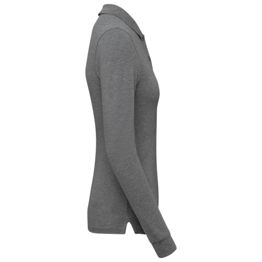 Damen Piqué-Polohemd lange Ärmel Bio180