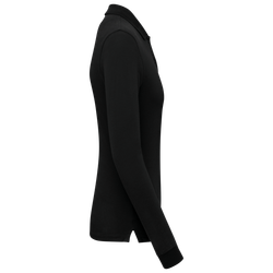 Damen Piqué-Polohemd lange Ärmel Bio180