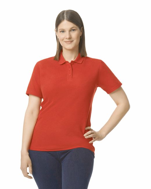 Polo da donna in piqué doppia Softstyle®