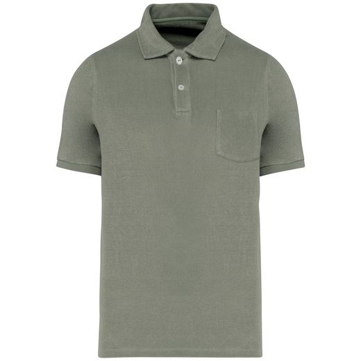 Eco-friendly men's Terry Towel polo shirt