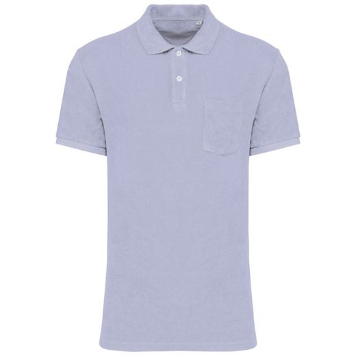 Eco-friendly men's Terry Towel polo shirt