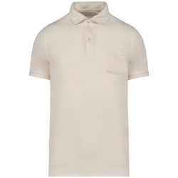 Eco-friendly men's Terry Towel polo shirt