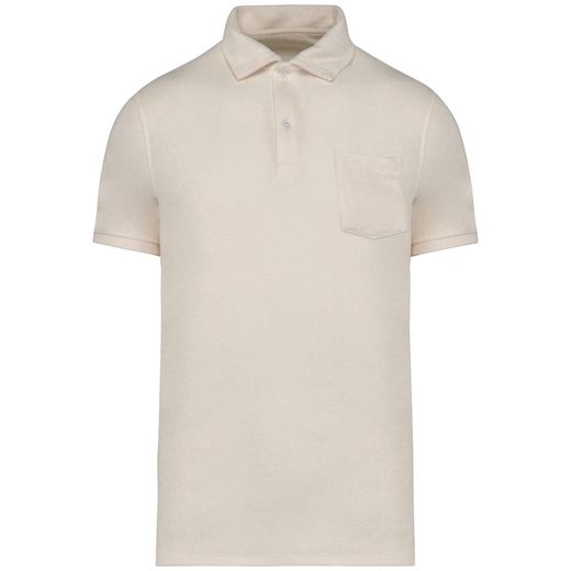 Eco-friendly men's Terry Towel polo shirt