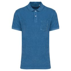 Eco-friendly men's Terry Towel polo shirt
