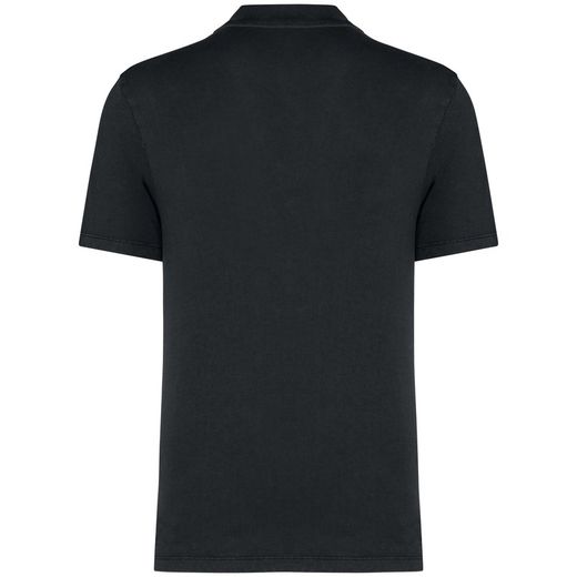 Umweltfreundliches ausgewaschenes Herren-Polohemd aus Jersey