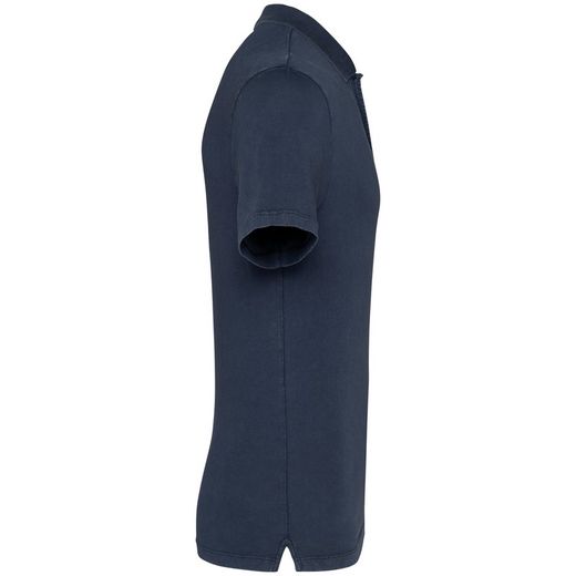 Umweltfreundliches ausgewaschenes Herren-Polohemd aus Jersey