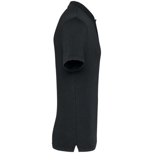 Umweltfreundliches ausgewaschenes Herren-Polohemd aus Jersey