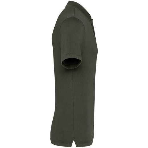 Umweltfreundliches ausgewaschenes Herren-Polohemd aus Jersey