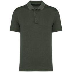 Umweltfreundliches ausgewaschenes Herren-Polohemd aus Jersey