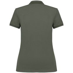 Eco-friendly ladies pique knit polo shirt