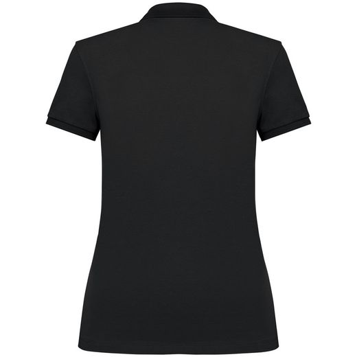 Eco-friendly ladies pique knit polo shirt