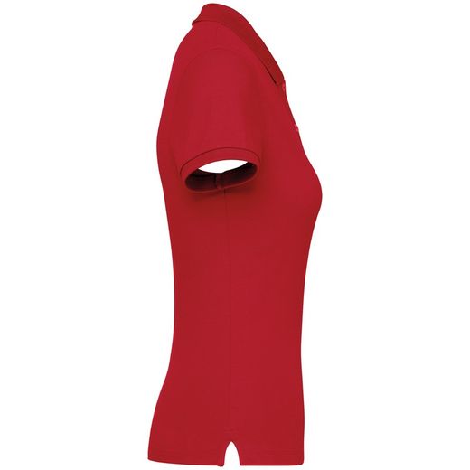 Eco-friendly ladies pique knit polo shirt