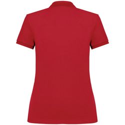 Eco-friendly ladies pique knit polo shirt