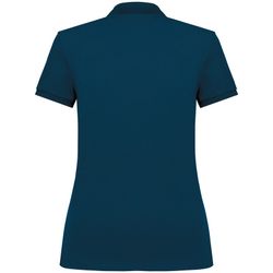 Eco-friendly ladies pique knit polo shirt